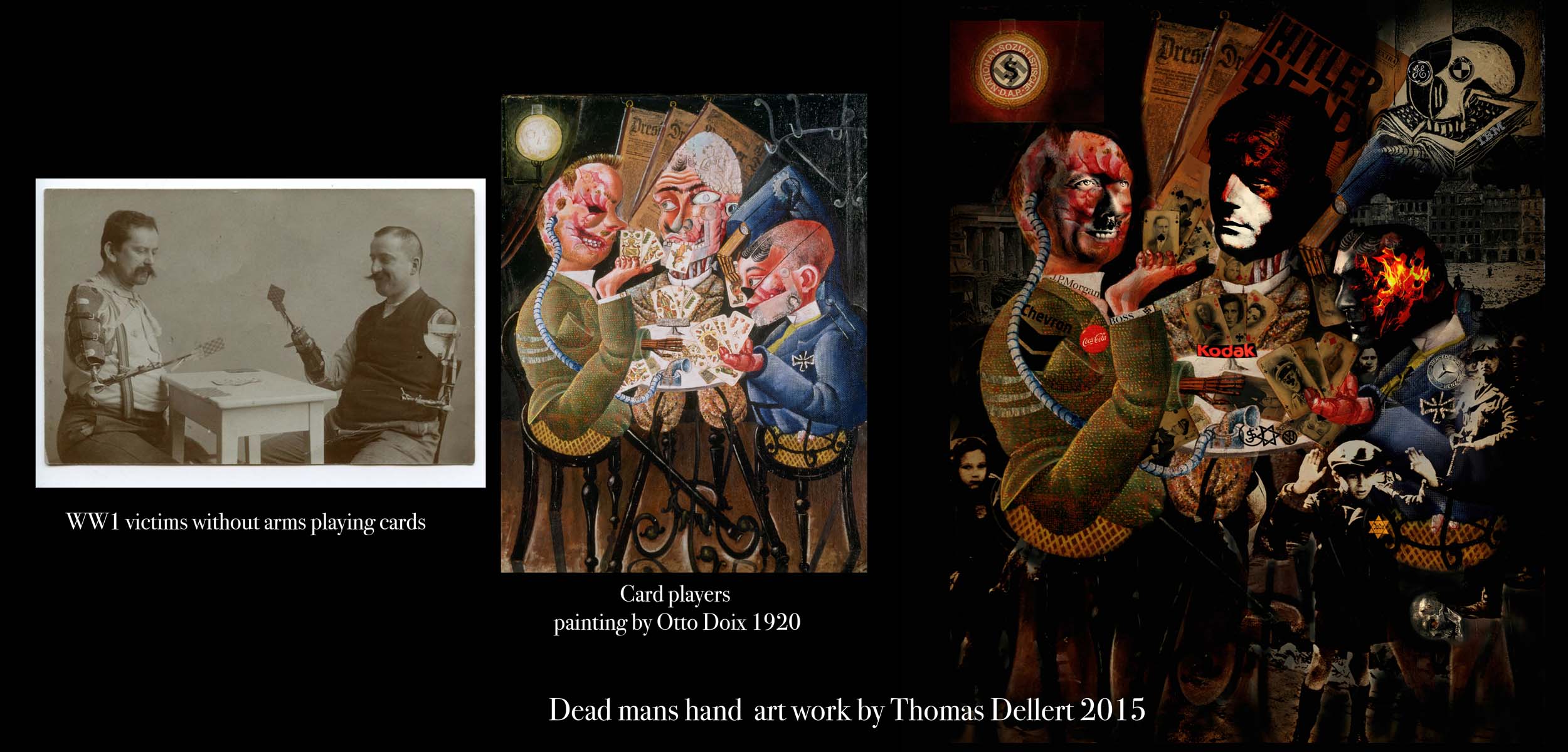 Card players triptych